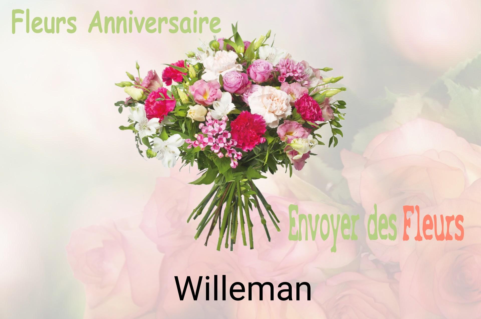 Bouquet de fleurs d’anniversaire livré à Willeman
